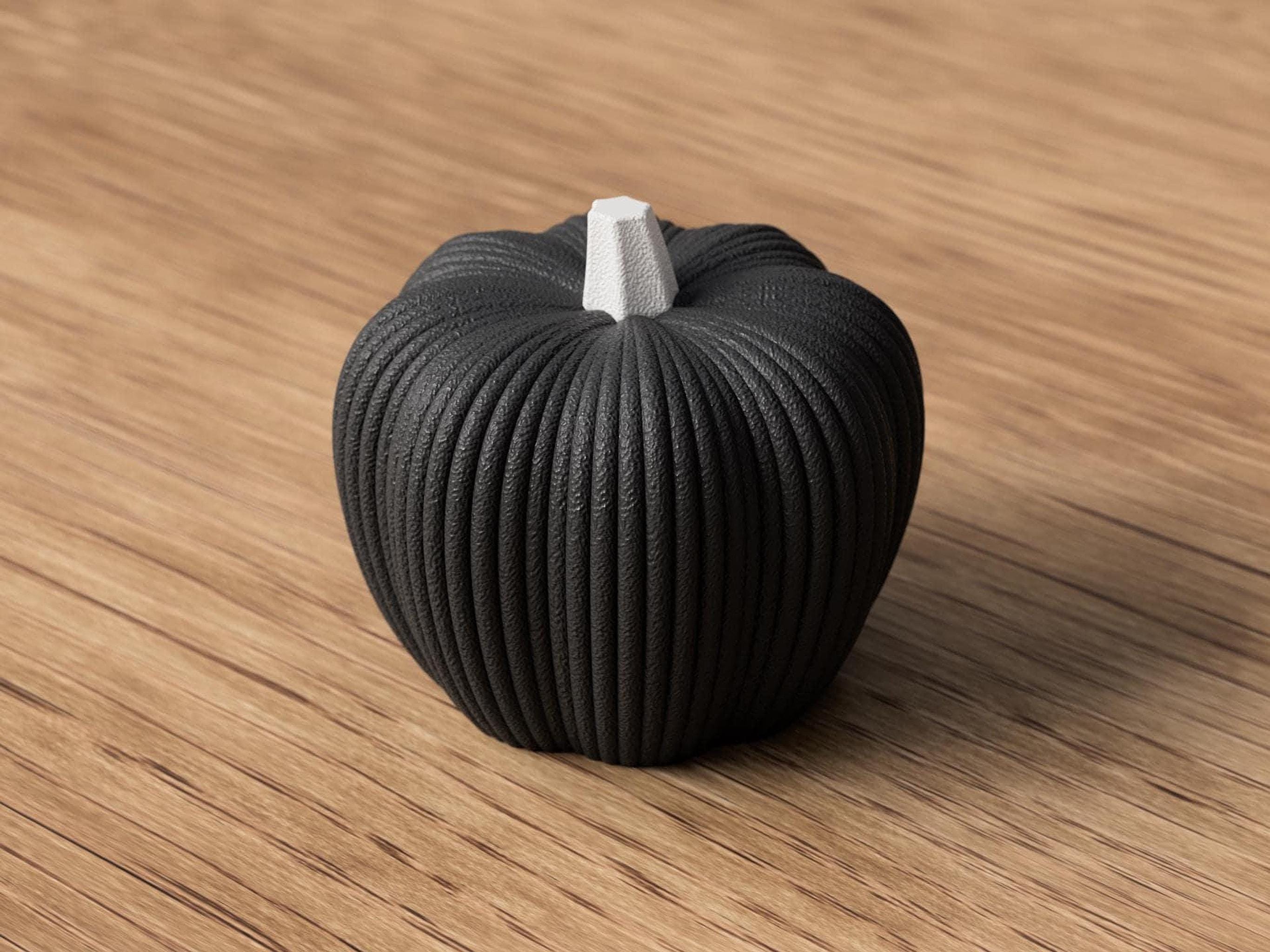 Modern Ribbed Pumpkin Decor, Neutral Fall Decor, Autumn Home Accent, Thanksgiving Shelf Decor, Minimalist Pumpkin – photo 19